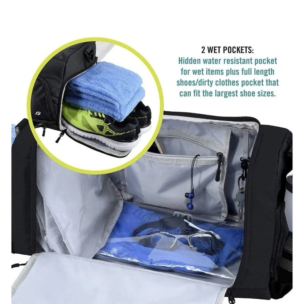 FocusGear Ultimate Gym Bag 2.0, 15x10x9